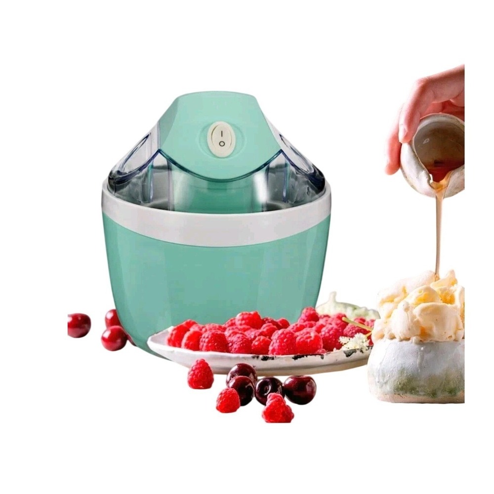 Eternal Living Ice Cream Maker 1 Qt Mint, Frozen Yogurt Slushies Insulated Bowl